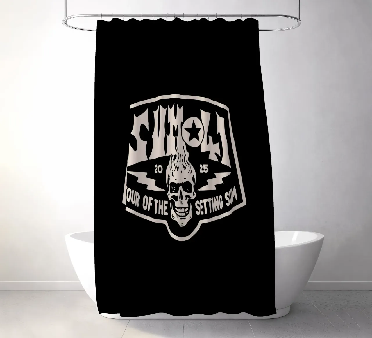 Sum 41 The Setting V2 Duschvorhang von lindacleveland