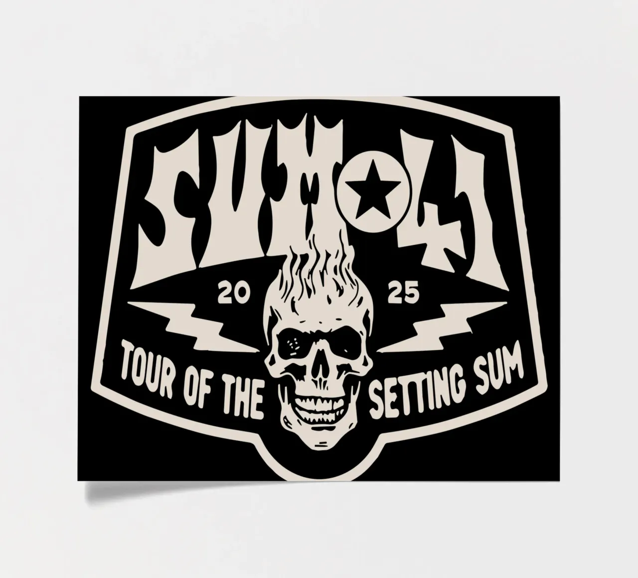 Sum 41 The Setting V2 foglio adesivo da lindacleveland
