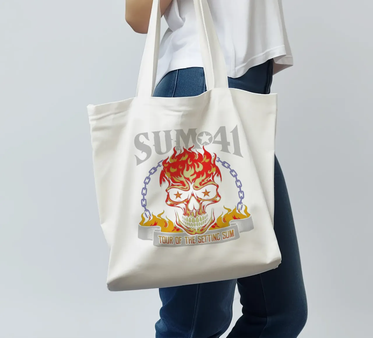 Sum 41 The Setting V4 borsa in juta da lindacleveland