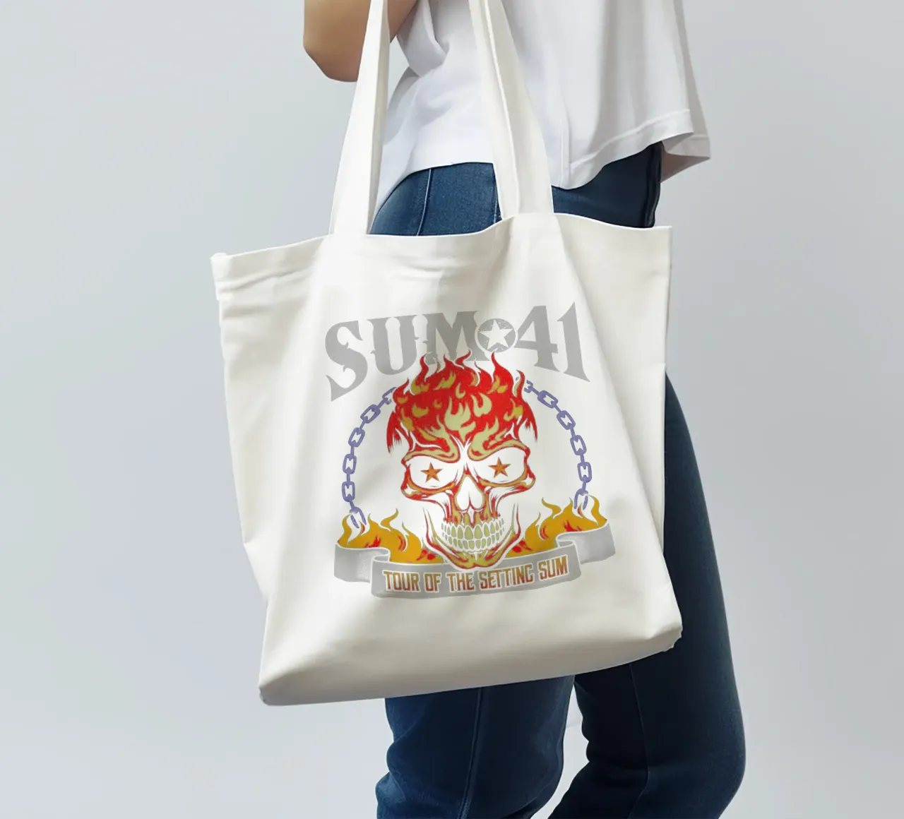 Sum 41 The Setting V4 borsa in juta da lindacleveland