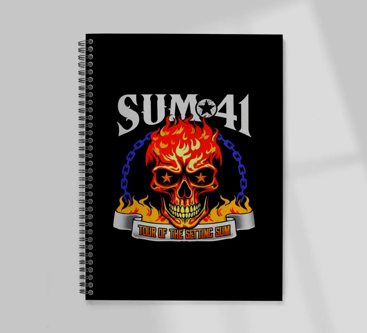 Sum 41 The Setting V4 spiral notebook by lindacleveland
