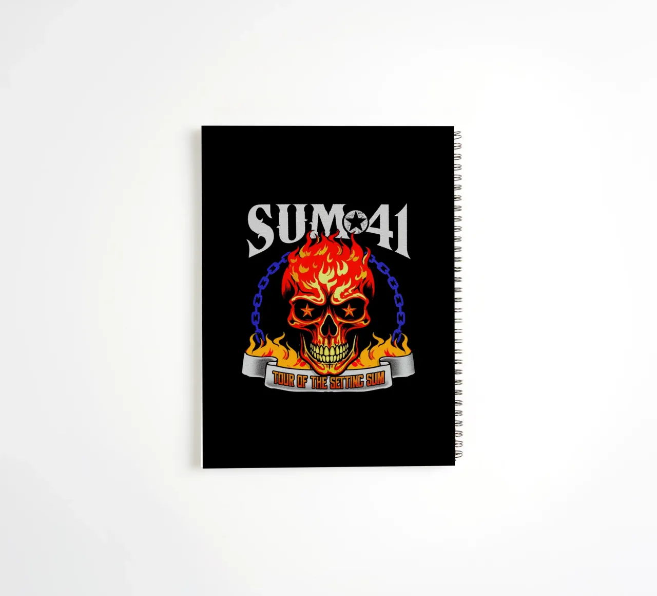 Sum 41 The Setting V4 spiral notebook by lindacleveland