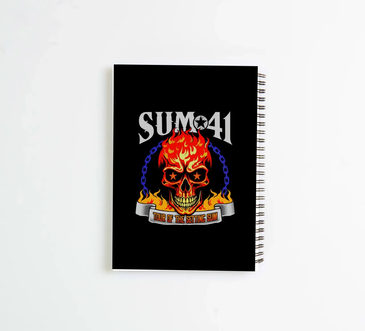 Sum 41 The Setting V4 spiral notebook by lindacleveland