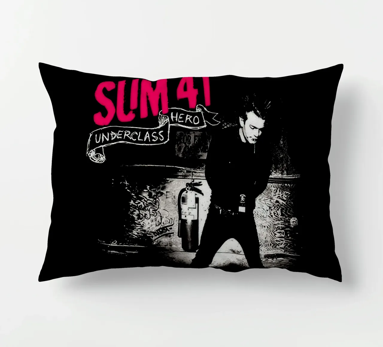 Sum 41 Underclass Hero cuscino da lindacleveland