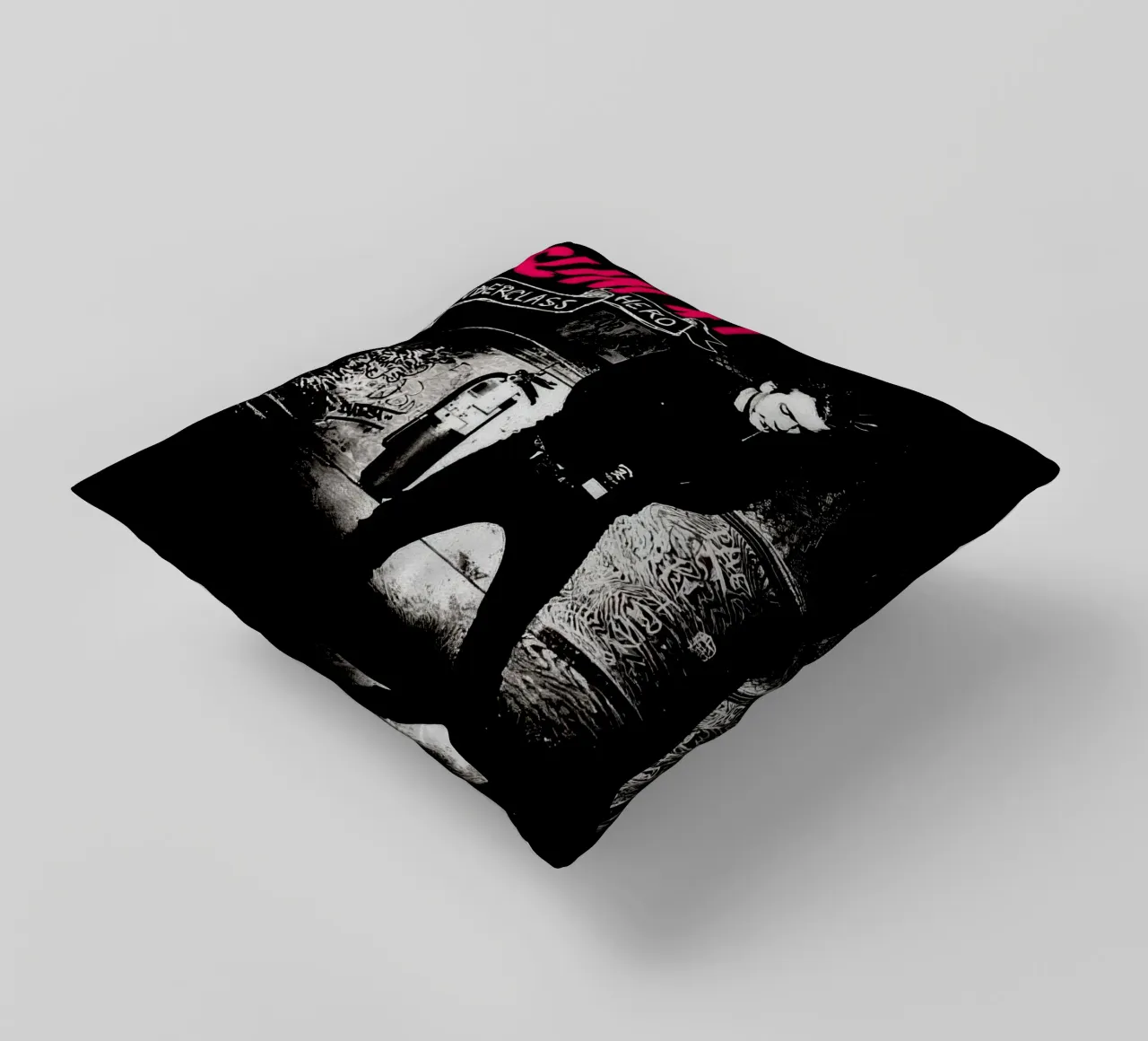 Sum 41 Underclass Hero cuscino da lindacleveland