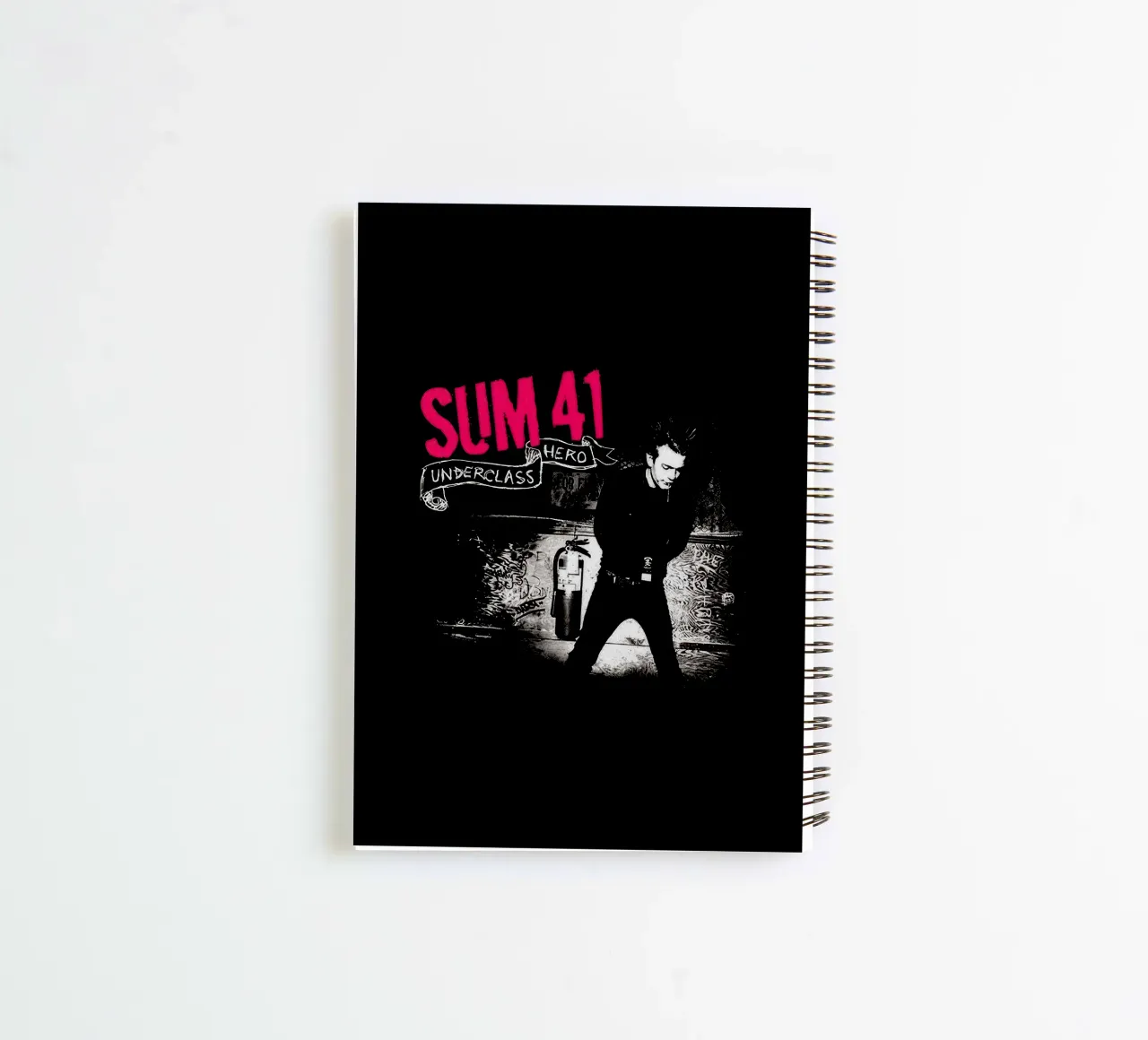 Sum 41 Underclass Hero spiral notebook by lindacleveland