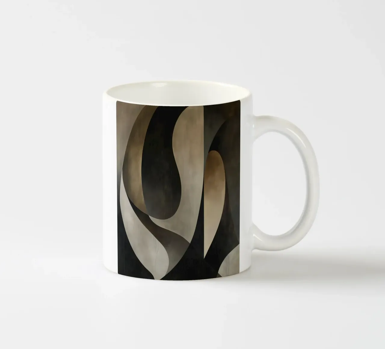 forme astratte in colori scuri tazza in ceramica da Imagine