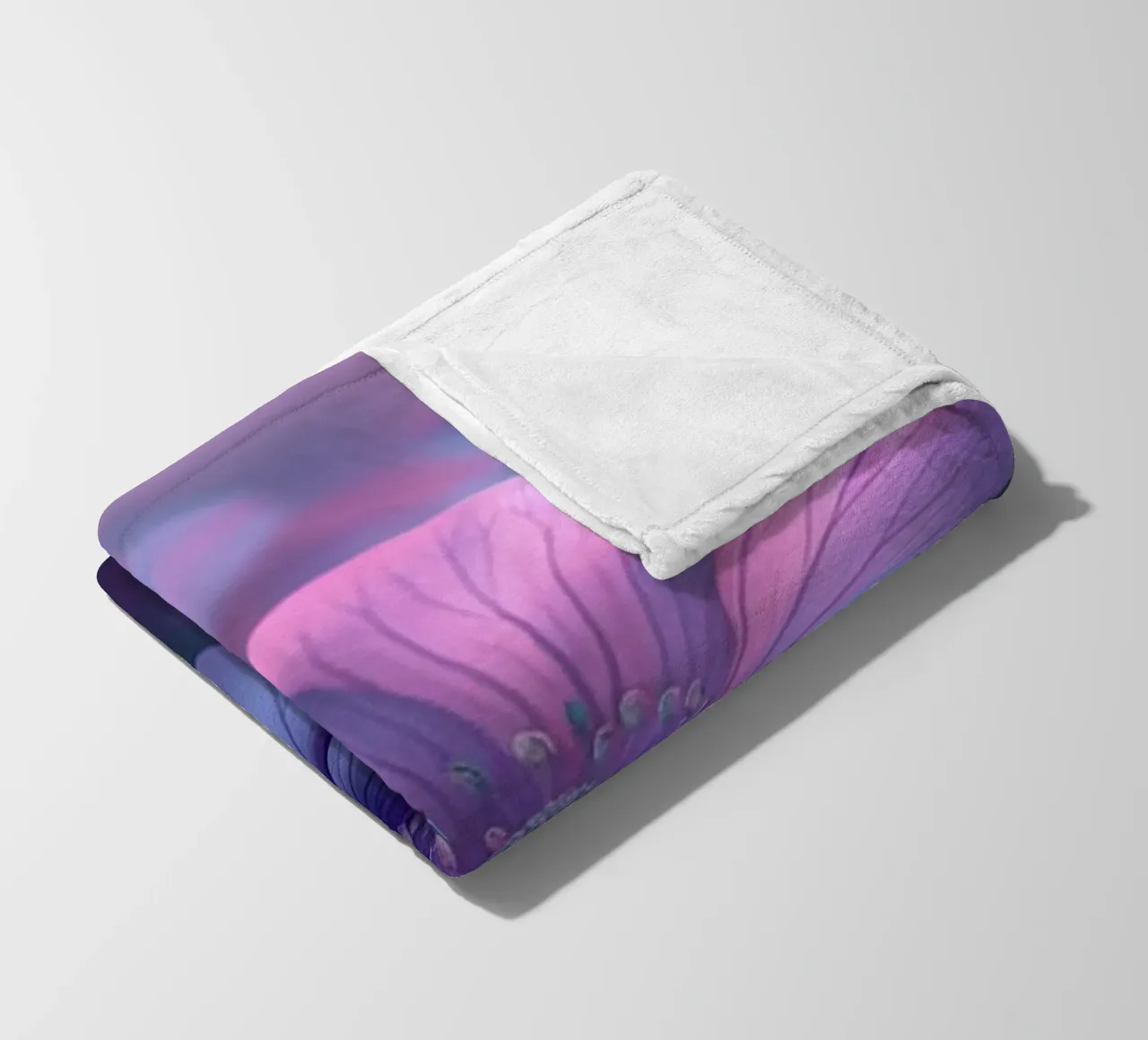 Fiori viola coperta in pile da Imagine