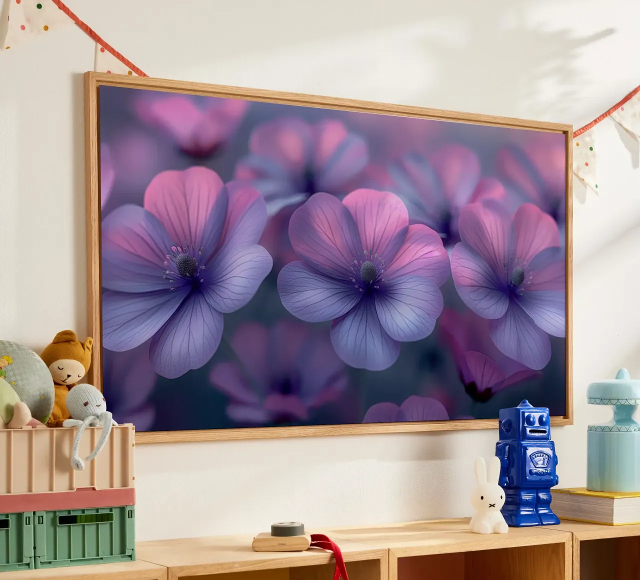 Fiori viola plexiglass da Imagine