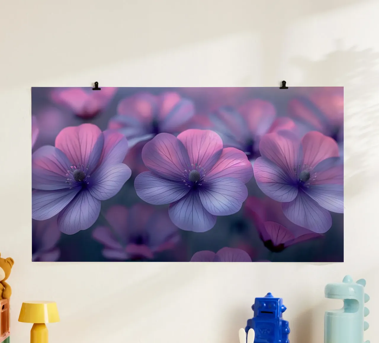 Fiori viola carta hahnemühle da Imagine
