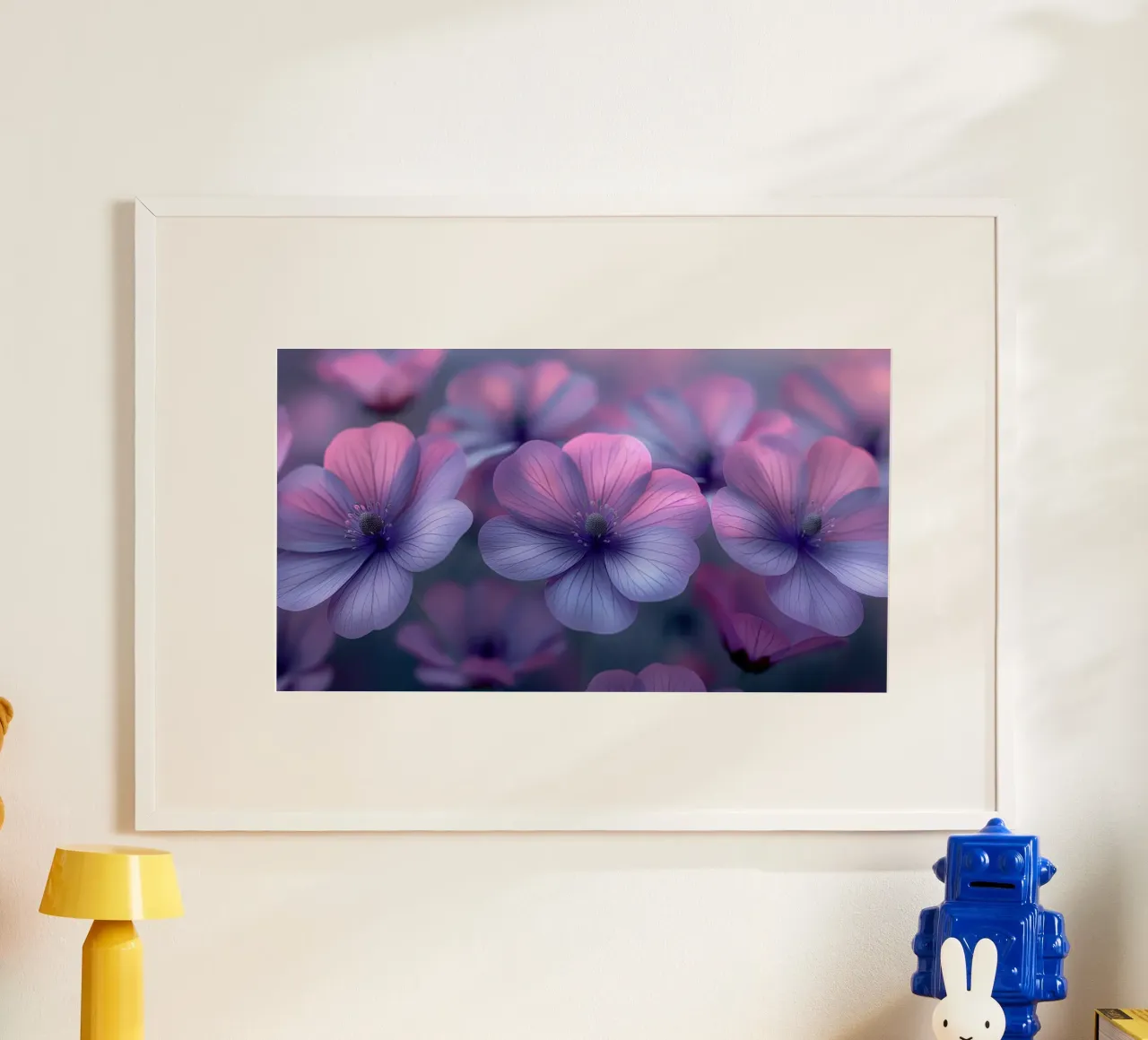 Fiori viola carta hahnemühle da Imagine