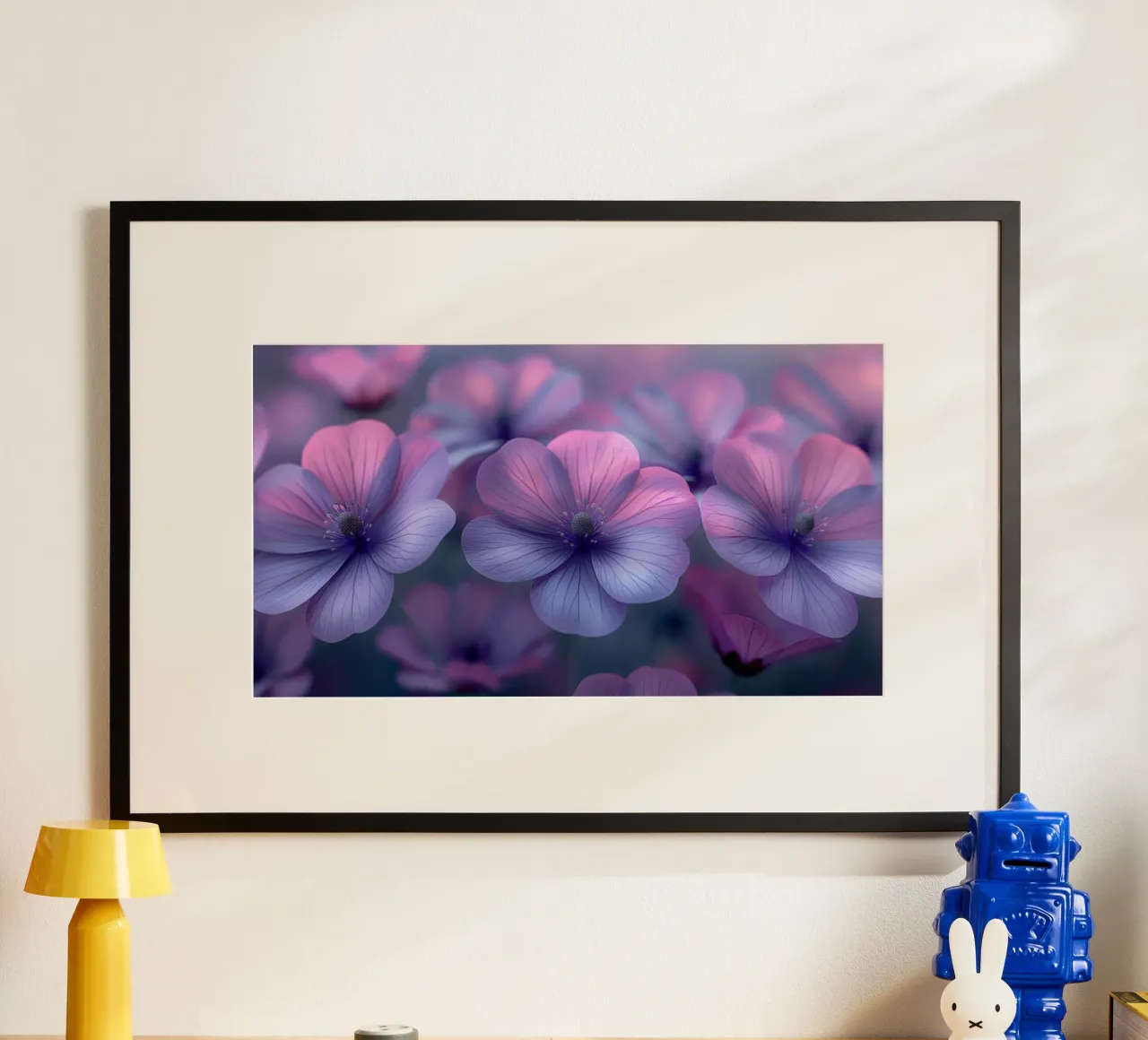 Fiori viola carta hahnemühle da Imagine