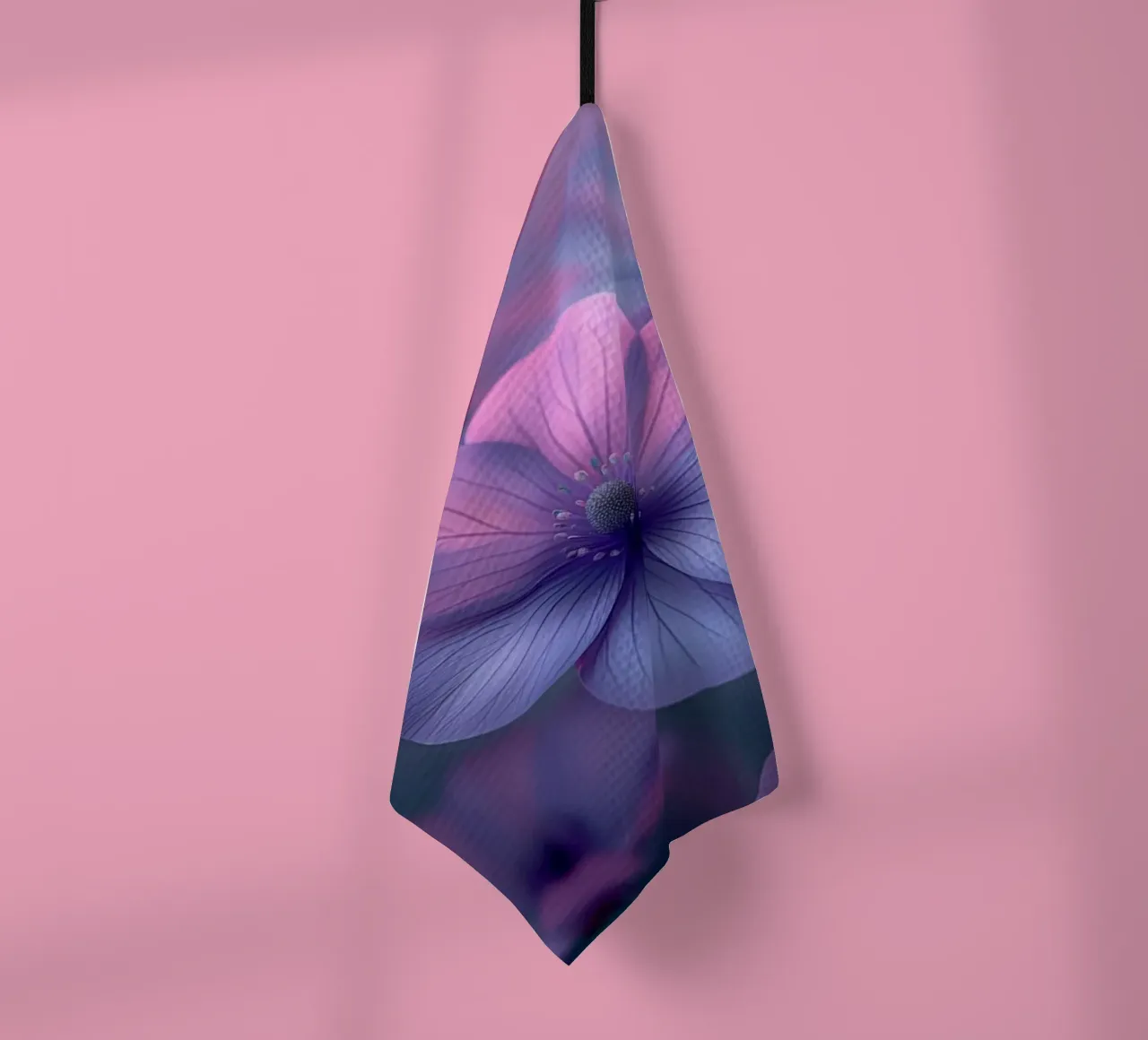 Fiori viola canovaccio da cucina da Imagine