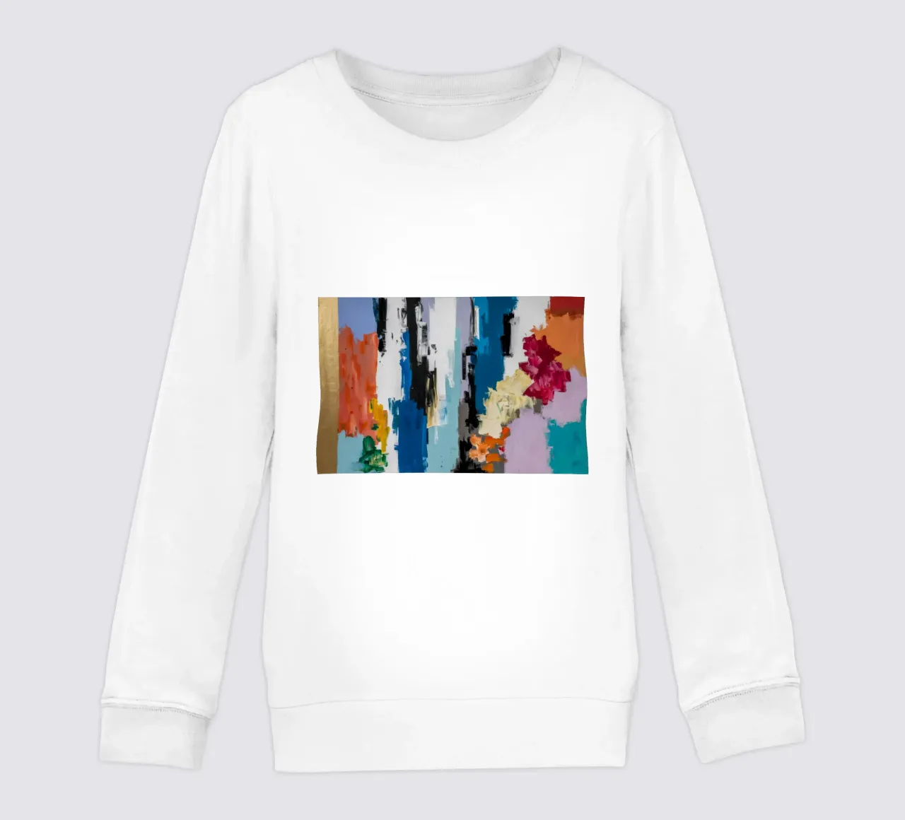 Gilded Azure Cascade kids sweatshirt by Sublime Layers