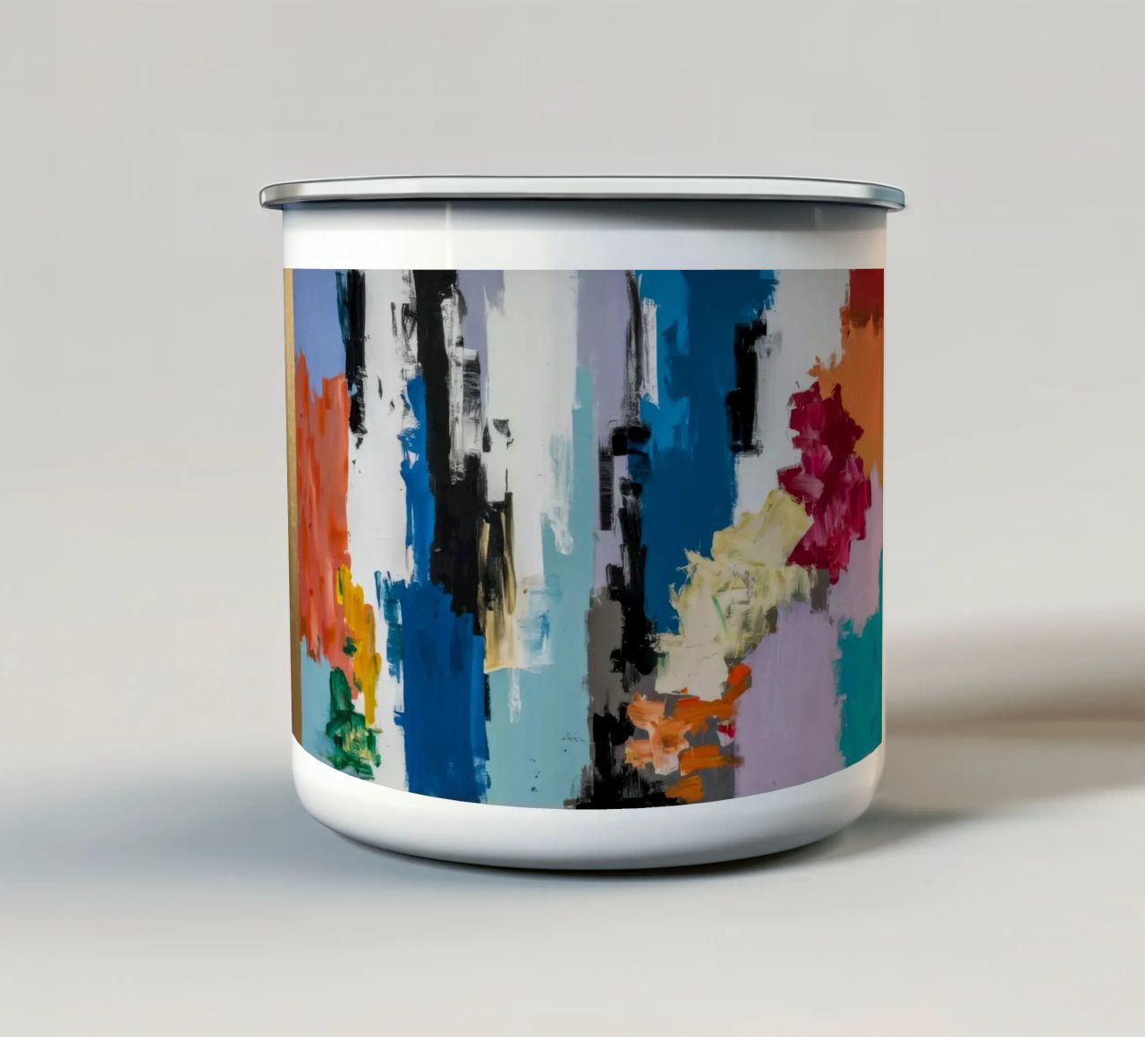 Cascata d'azzurro dorato tazza in smalto da Sublime Layers