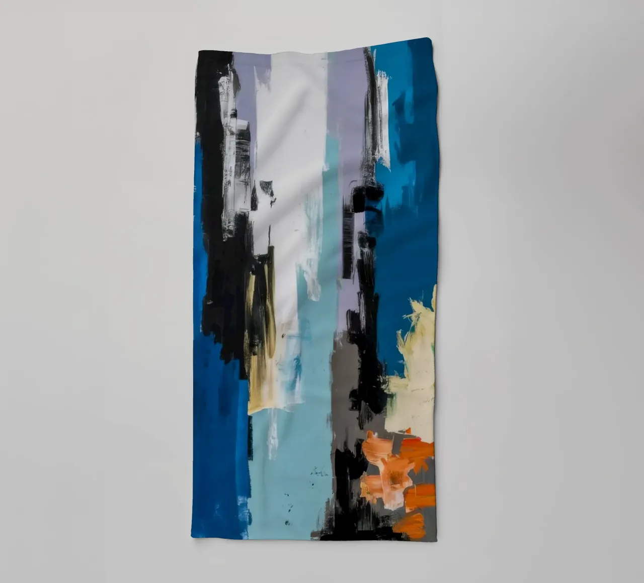 Gilded Azure Cascade towel by Sublime Layers