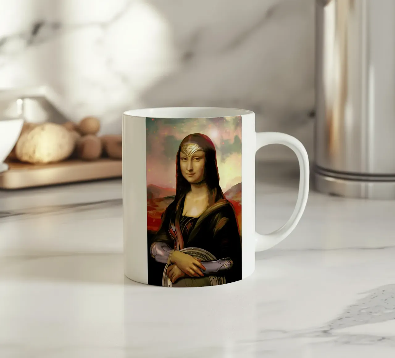 Wonder Mona Lisa tazza in ceramica da Nettsch