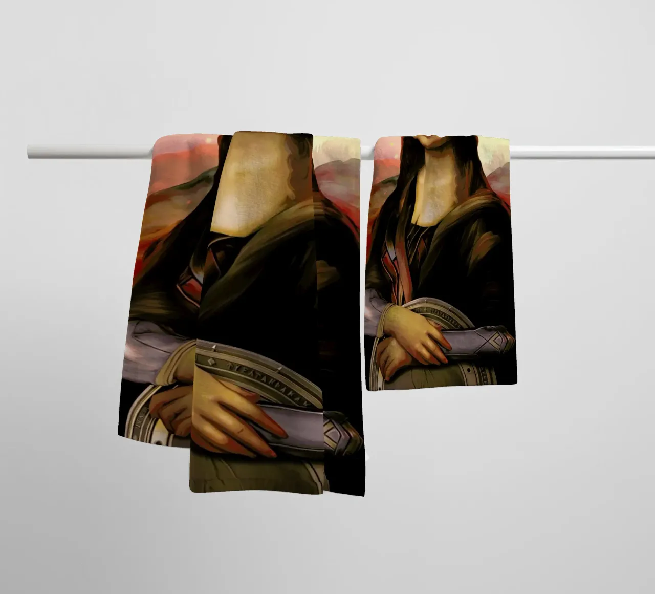 Wonder Mona Lisa towel by Nettsch