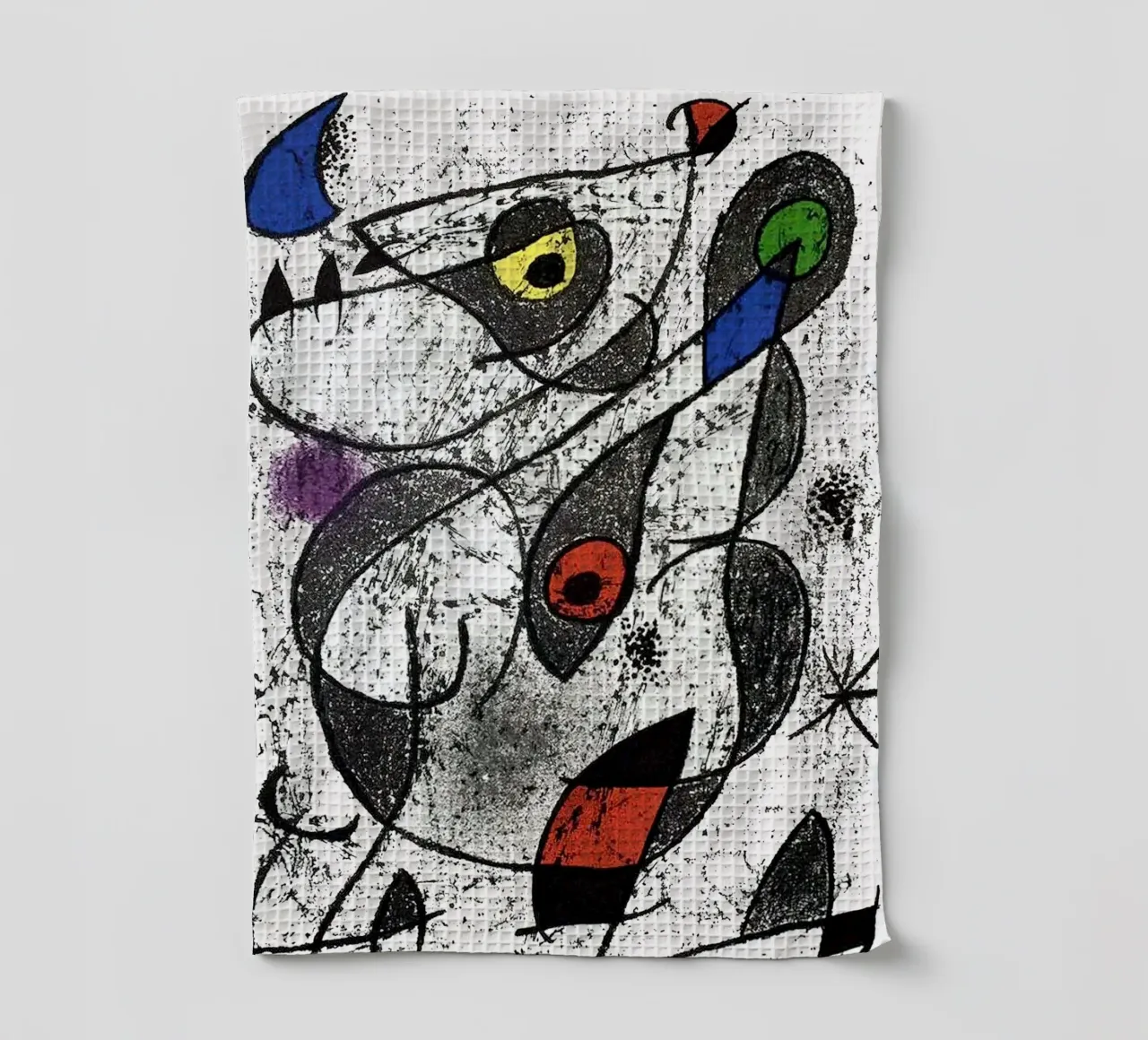 Joan Miro Lithographie originale en couleurs torchon de phillipp veisenberg
