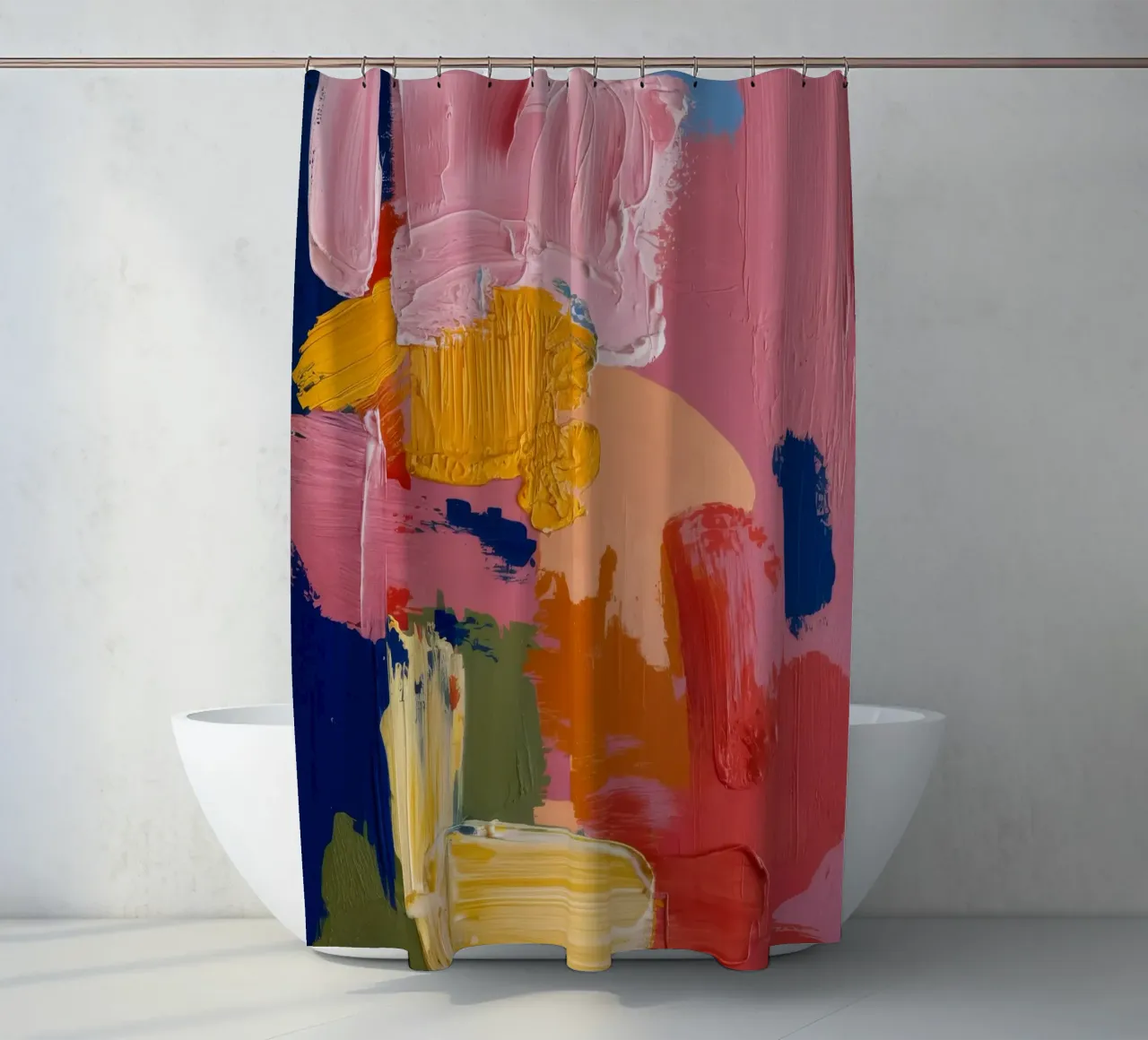 Blocchi di colore Impasto tenda da doccia da Sublime Layers