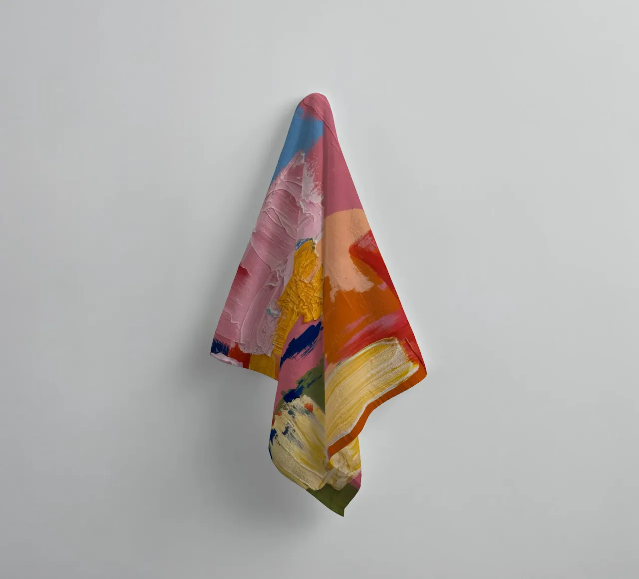 Impasto Color Blocks towel by Sublime Layers
