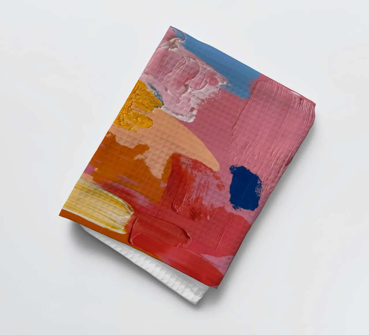 Impasto Color Blocks tea towel by Sublime Layers