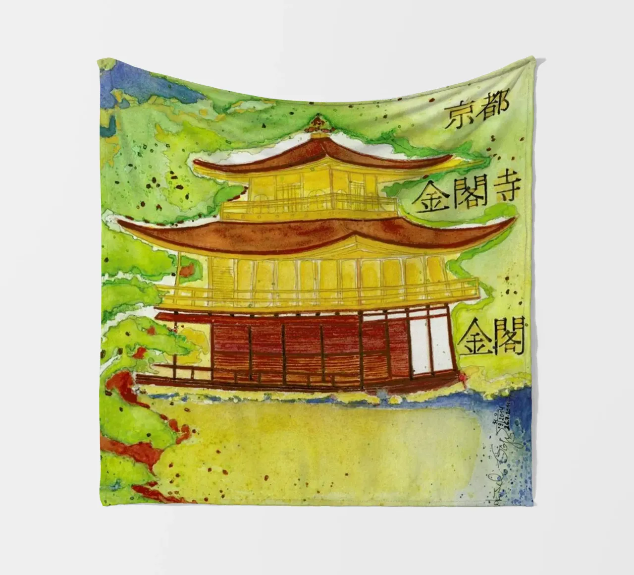Bartusch-Goger - Kinkaku (Temple of the Golden Pavilion) coperta in pile da ARTOTHEK