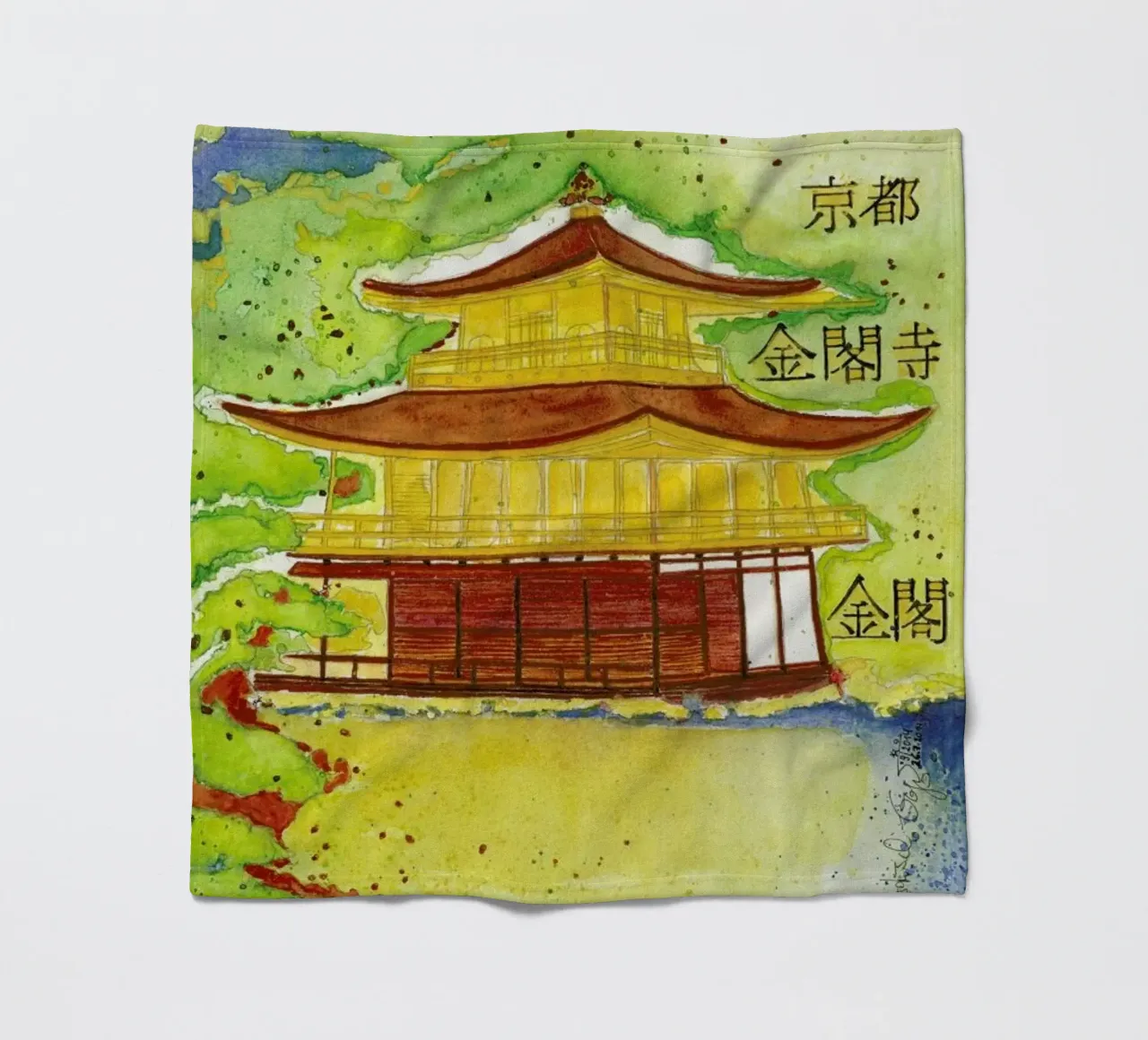Bartusch-Goger - Kinkaku (Temple of the Golden Pavilion) coperta in pile da ARTOTHEK