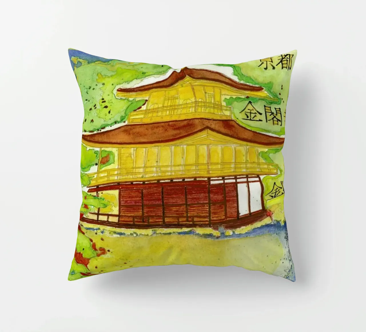 Bartusch-Goger - Kinkaku (Temple of the Golden Pavilion) cuscino da ARTOTHEK
