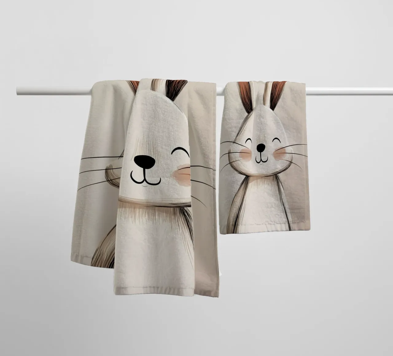 rabbit nursery towel by Imagine