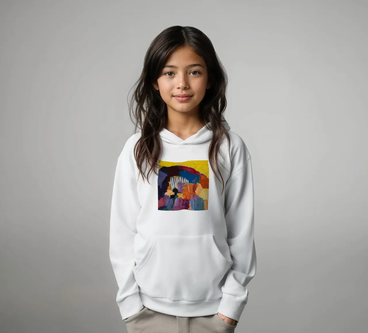 Nocturne Levendige Lagen kinder hoodie van Sublime Layers