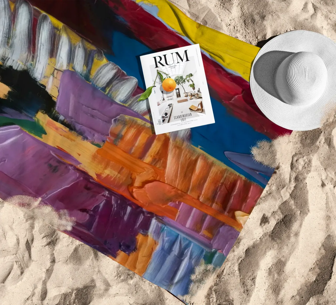 Nocturne Vibrant Layers beach towel by Sublime Layers