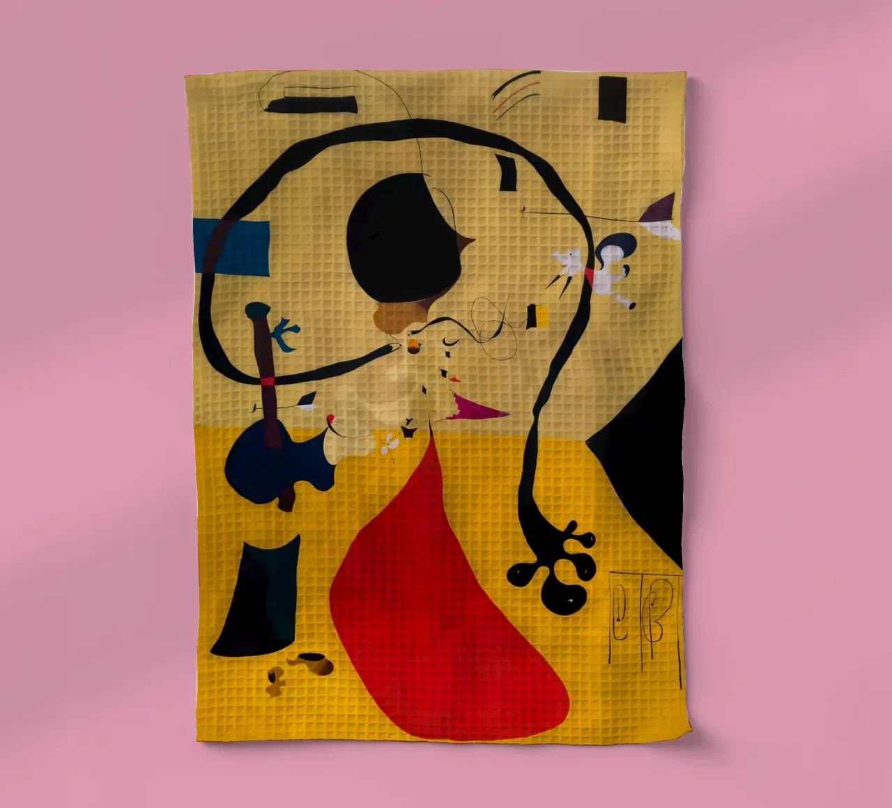 joan miro intérieur hollandais torchon de phillipp veisenberg