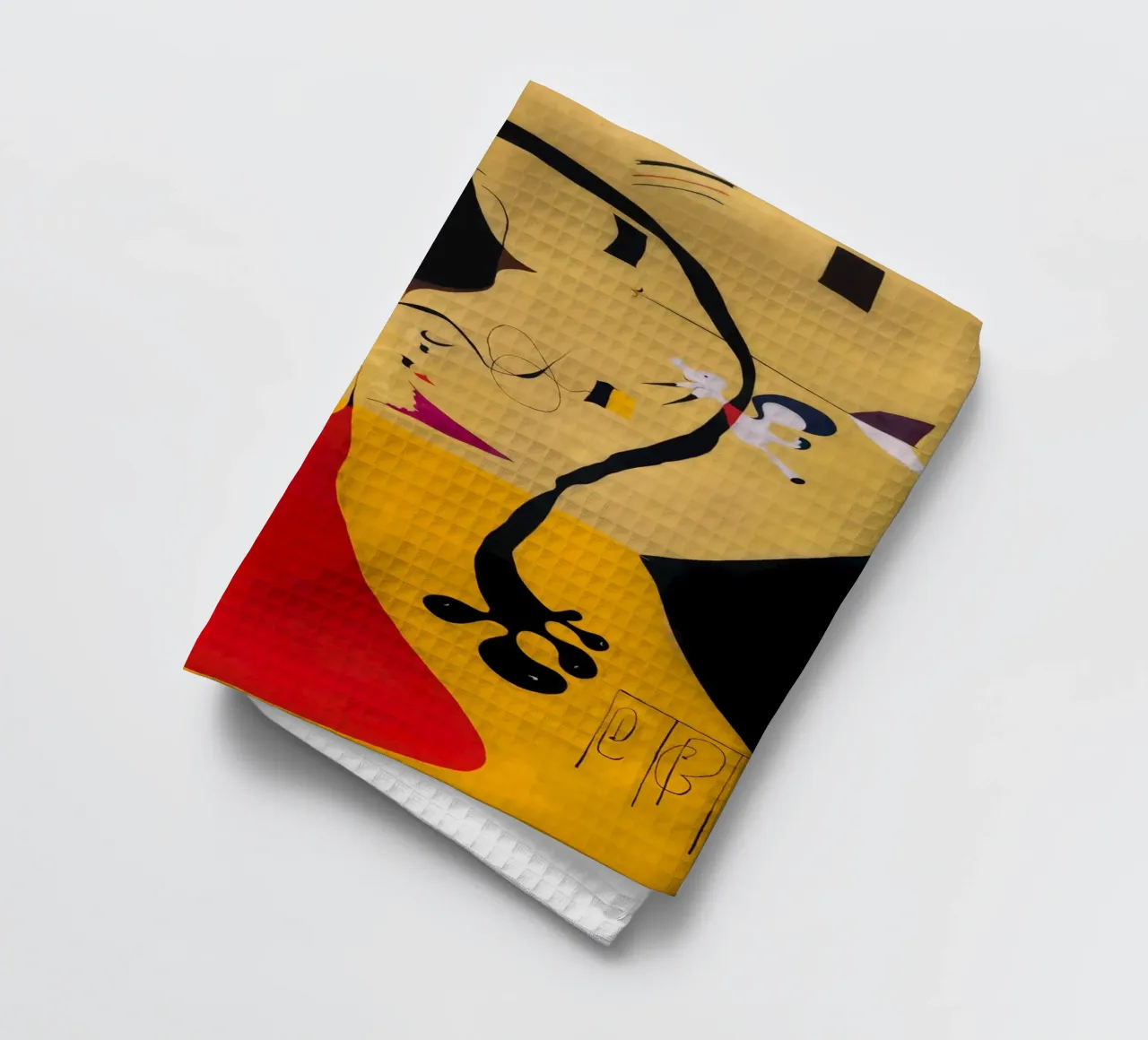 joan miro intérieur hollandais torchon de phillipp veisenberg