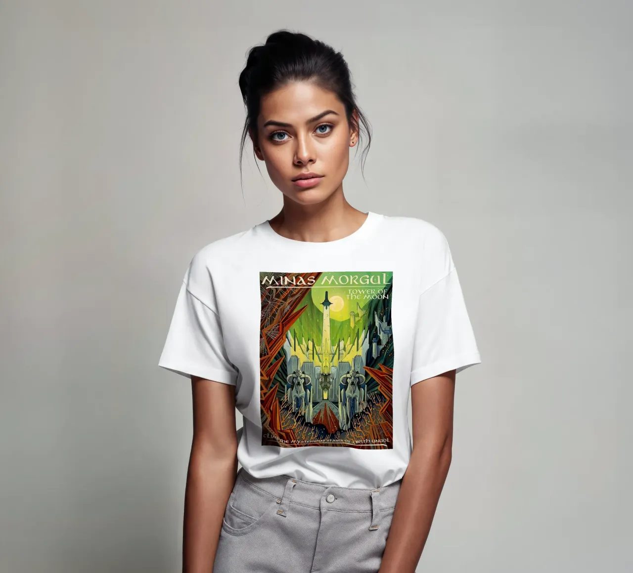 Minas Morgul Tower of the Moon t-shirt by Junkie Movie