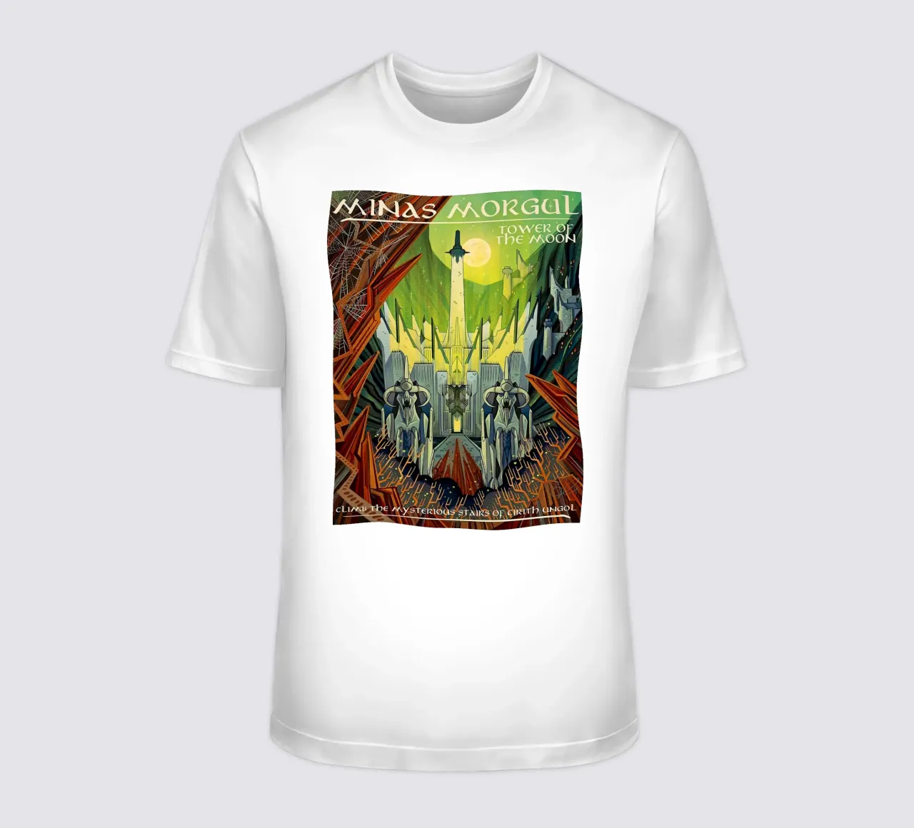 Minas Morgul Tower of the Moon t-shirt by Junkie Movie