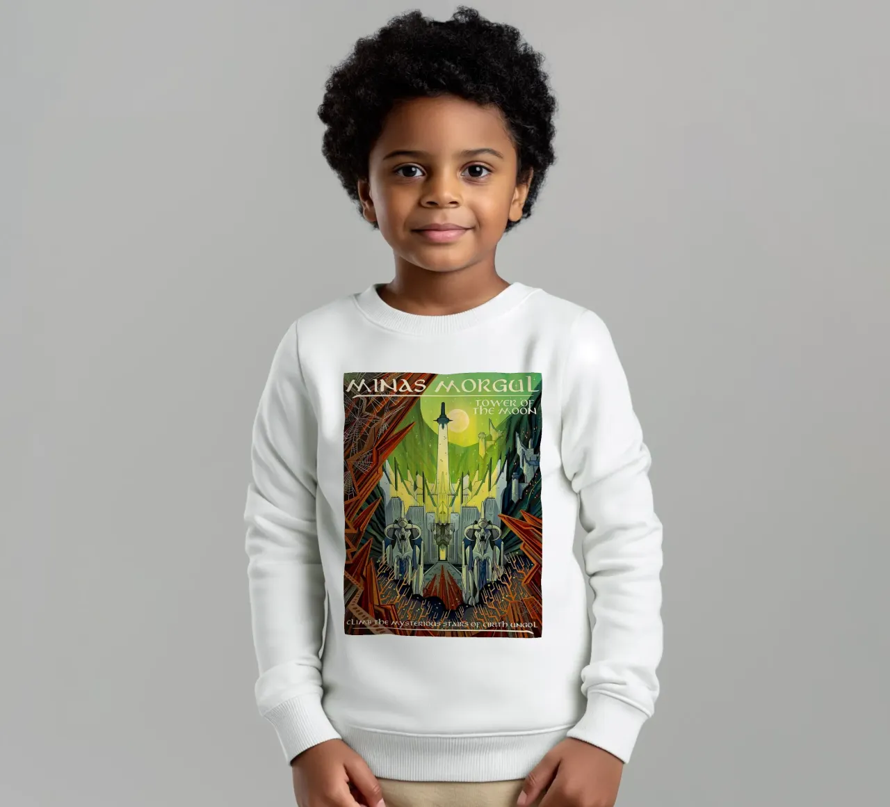 Minas Morgul Turm des Mondes Kinder Sweatshirt von Junkie Movie
