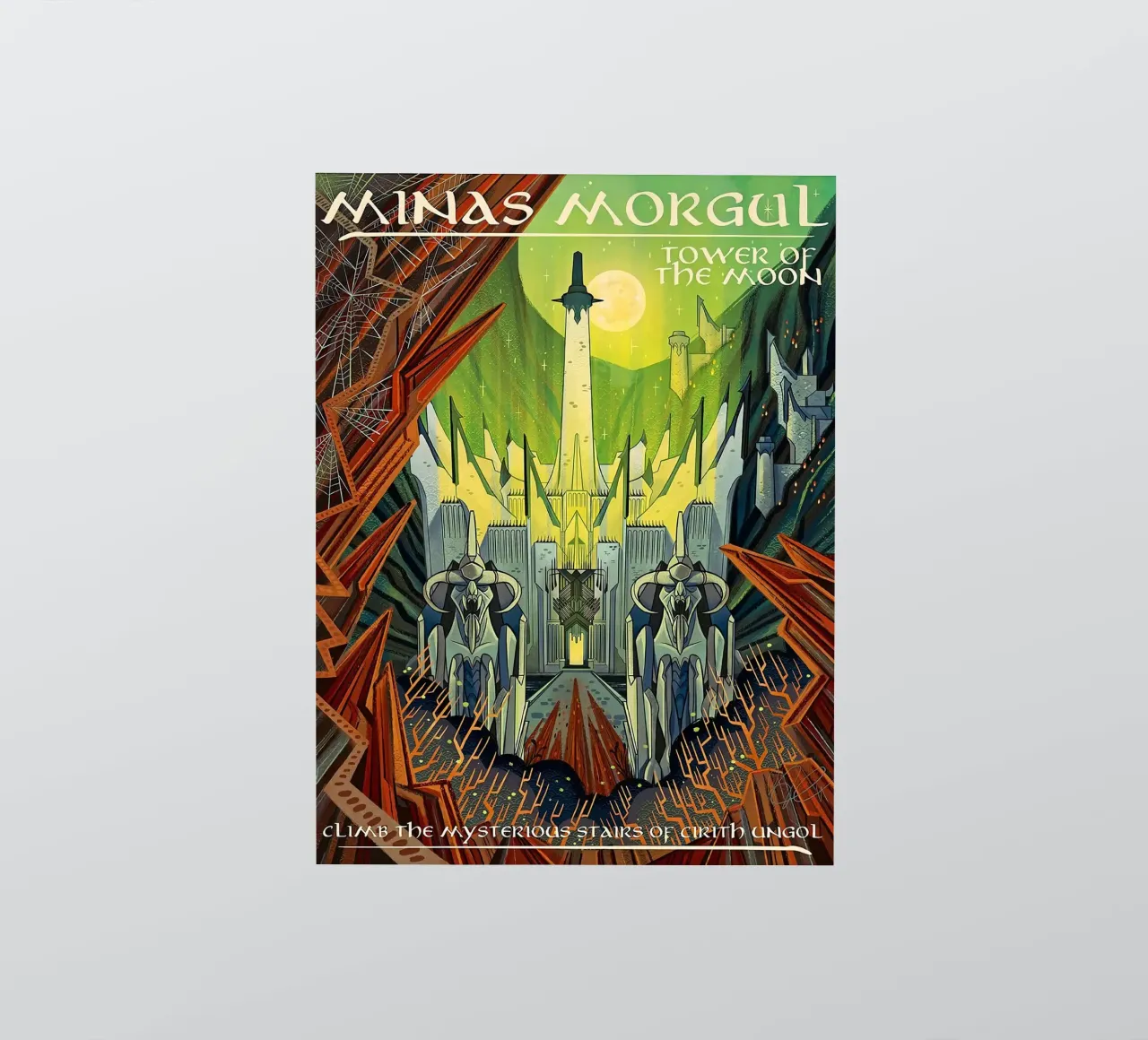Minas Morgul Turm des Mondes Sticker von Junkie Movie