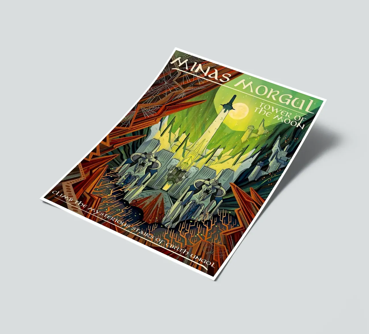 Minas Morgul Tower of the Moon sticker sheet by Junkie Movie