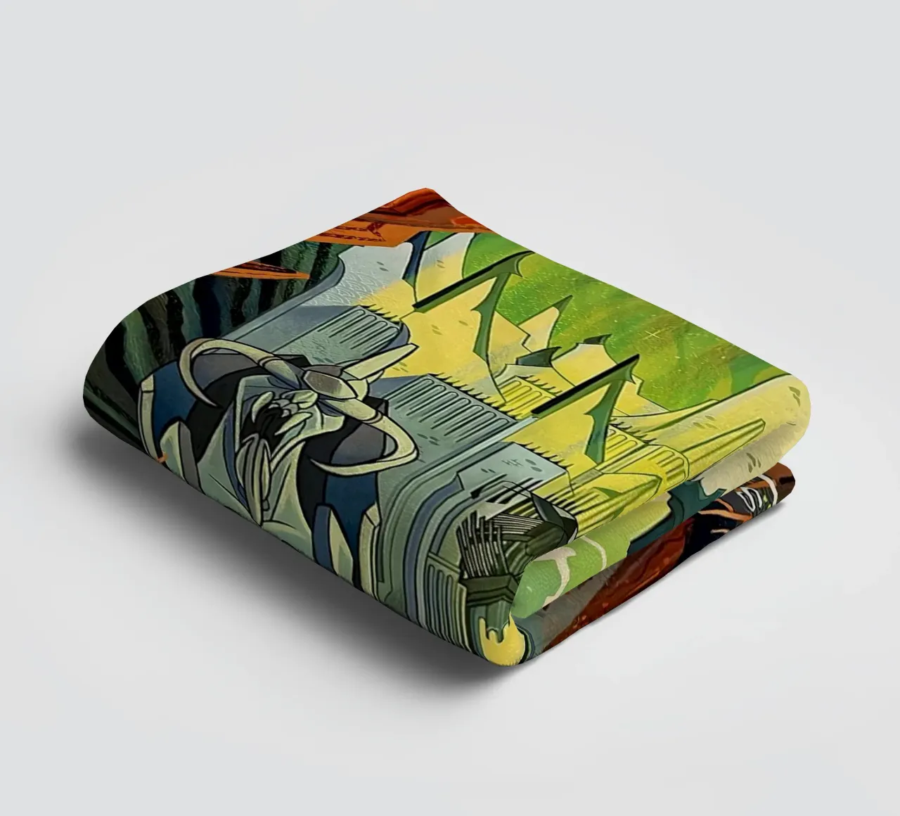 Minas Morgul Tower of the Moon towel by Junkie Movie