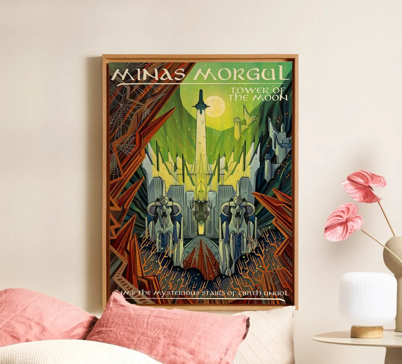 Minas Morgul Tower of the Moon canvas by Junkie Movie