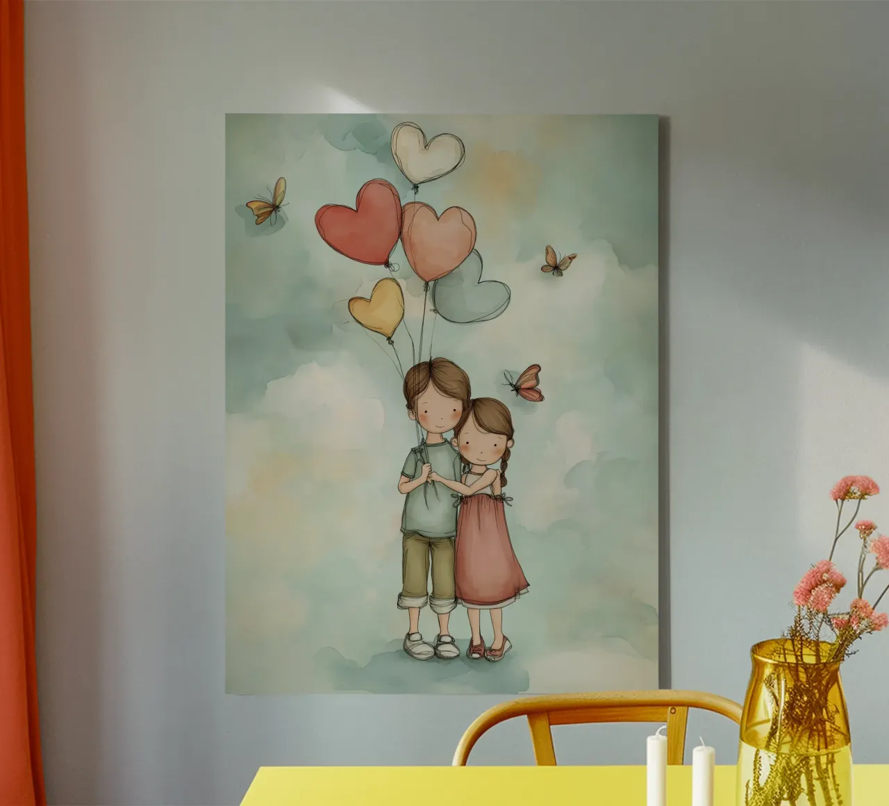 cameretta dell'amore tela con Cornice a cassetta da Imagine