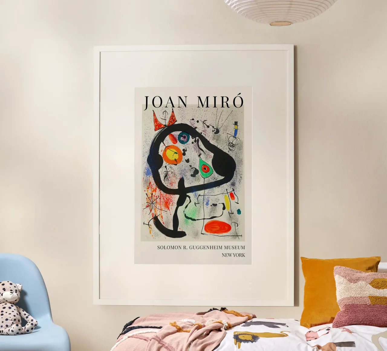 Manifesto d'arte di Joan Miro Vintage poster con telaio in alluminio da phillipp veisenberg