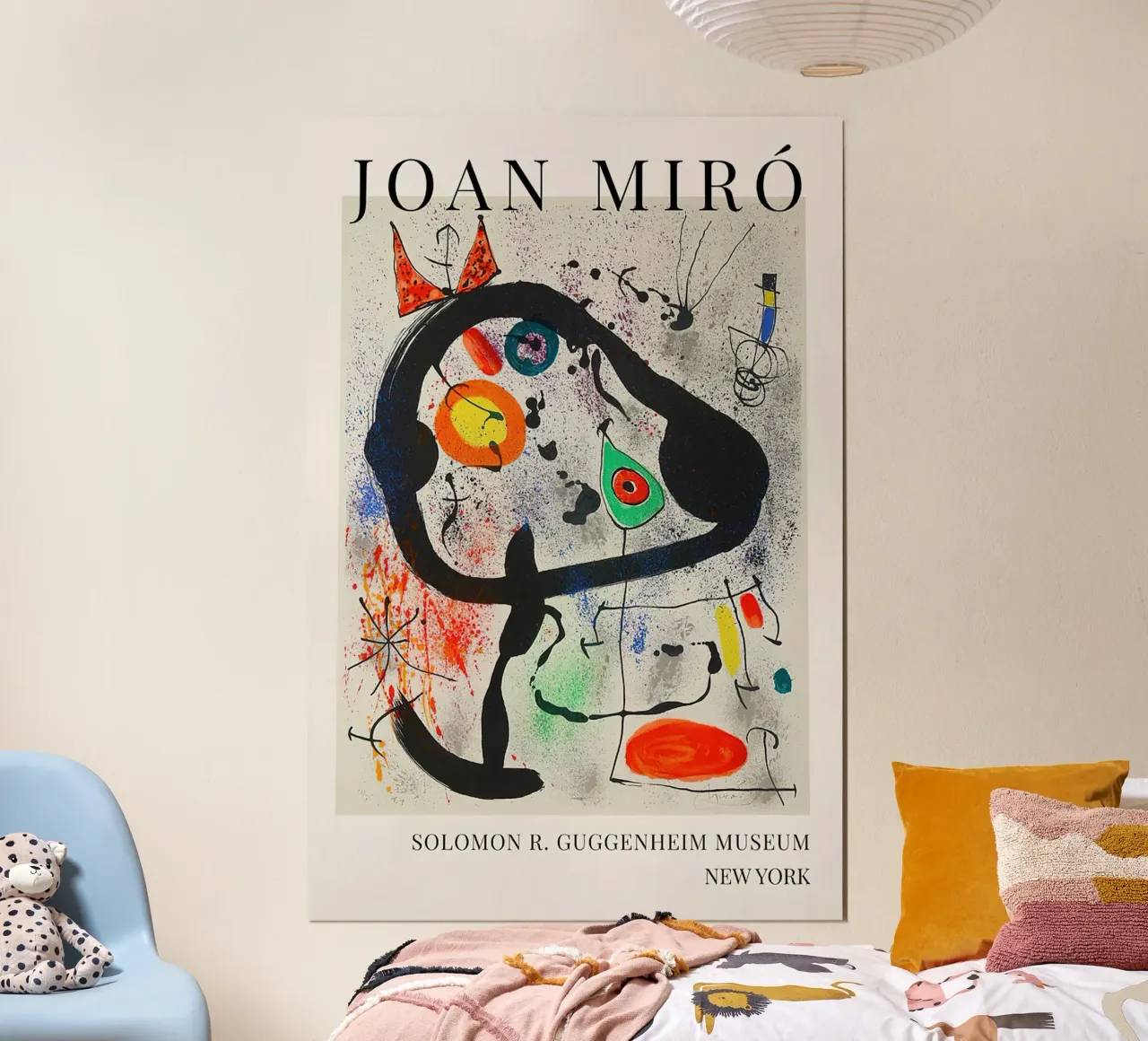 Manifesto d'arte di Joan Miro Vintage poster con telaio in alluminio da phillipp veisenberg