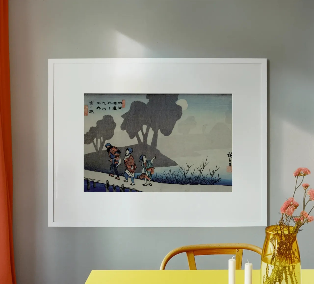 Hiroshige - Miyanokoshi, Station 27 poster da ARTOTHEK