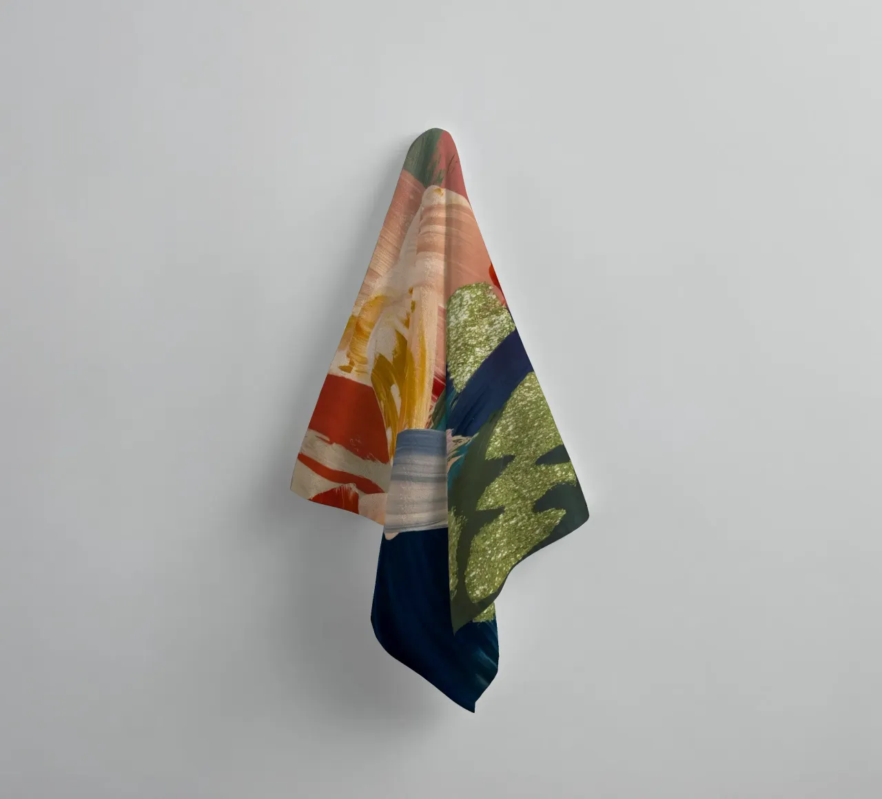 Gilded Crimson Flow towel by Sublime Layers