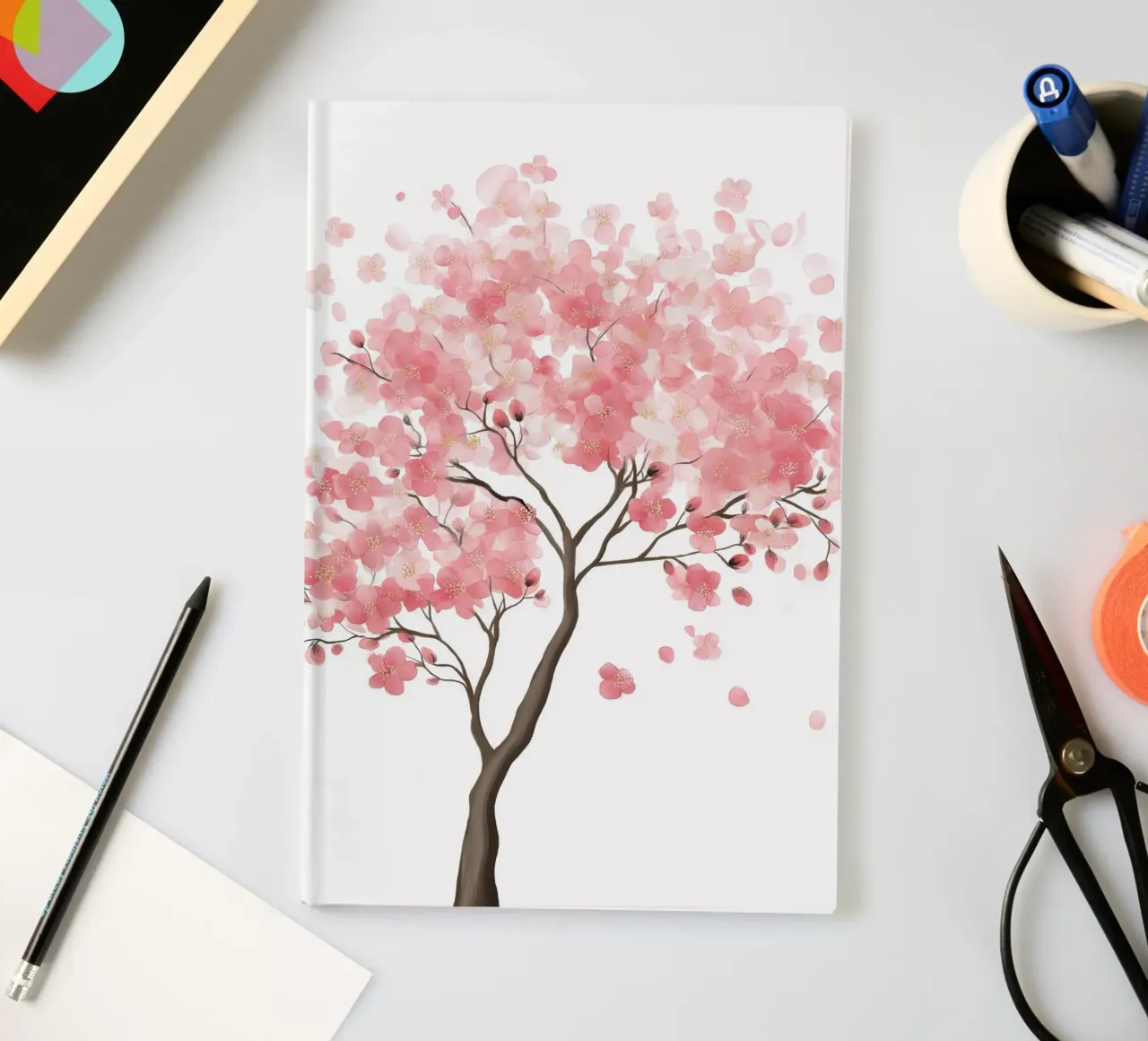 Pink tree notebook by Imagine