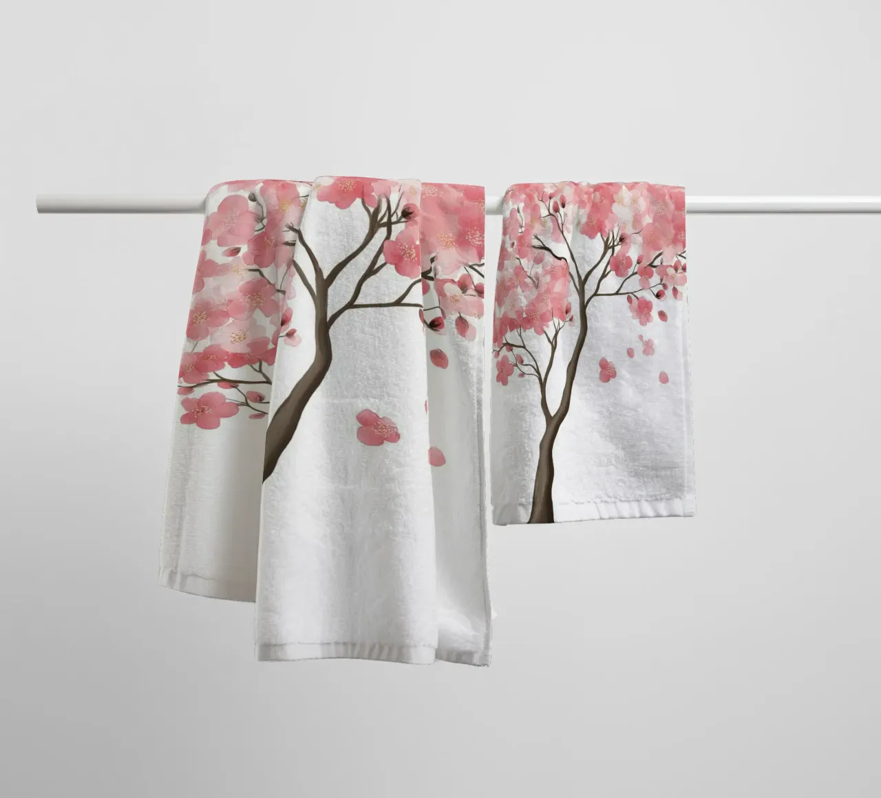 Albero rosa asciugamano da bagno da Imagine