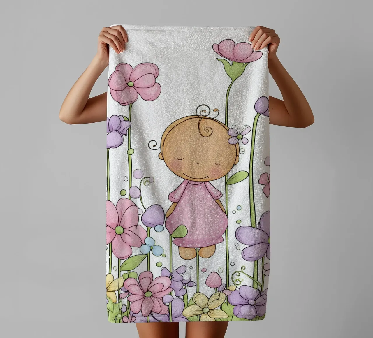 Vivaio di fiori asciugamano da bagno da Imagine