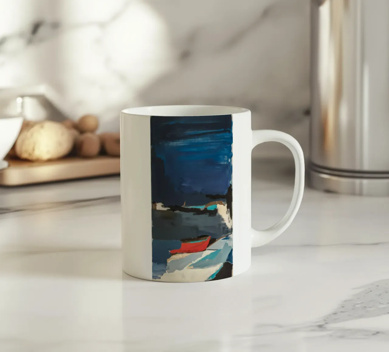 Orizzonte Azzurro Calma tazza in ceramica da Sublime Layers
